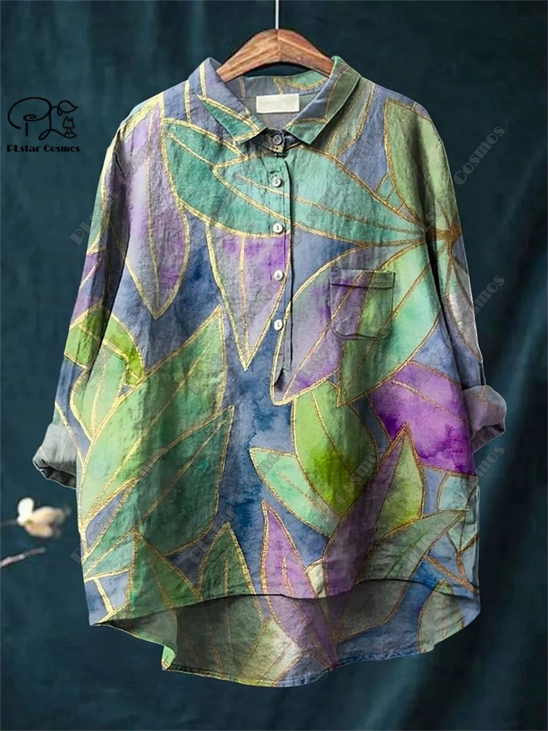 Retro Bloom: 3D Floral Open Tube Shirt for Bold Summer Vibes